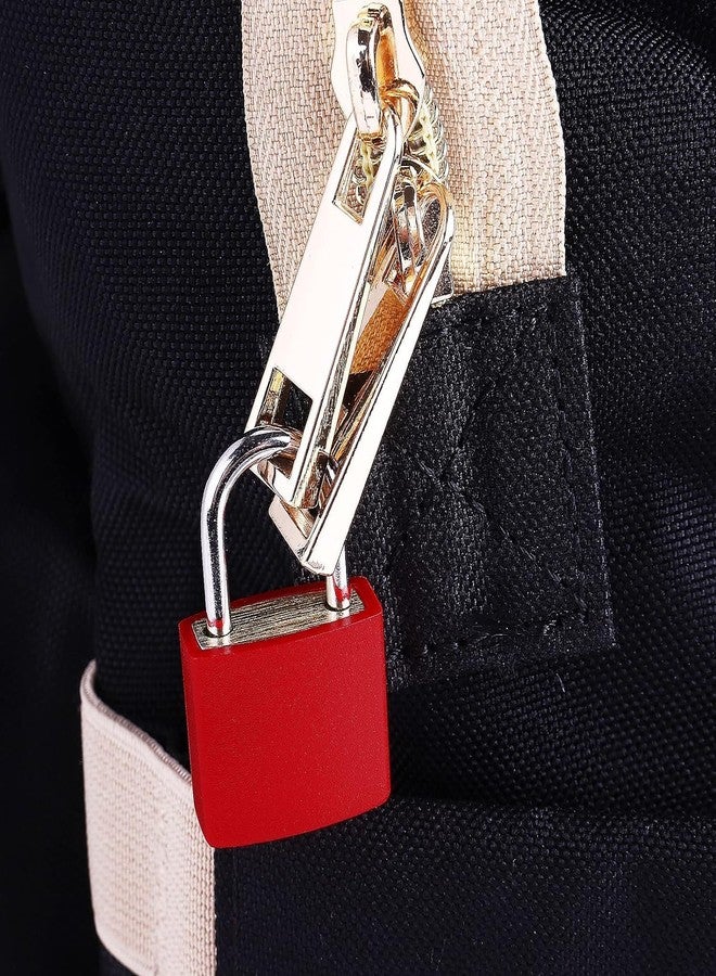 Praha Suitcase Locks with Keys Mini Metal Luggage Locks Keyed Padlocks Multicolor Lock for Suitcase, Backpack, Boxes Laptop Bag School Locker (H773-4PCS Set) - Image 4